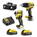 DEWALT DCK2050H2T-XE - 18V 5.0Ah Cordless Brushless 2 Piece Combo Kit Combo Kits 18v