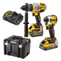 DeWalt DCK2052H1T1-XE - 18V 5.0Ah/6.0Ah XR Li-ion Cordless Brushless 2pce Combo Kit