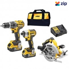 Dewalt DCK320P2-XE - 18V 5.0Ah XR Li-ion Cordless Brushless 3 Piece Combo Kit 