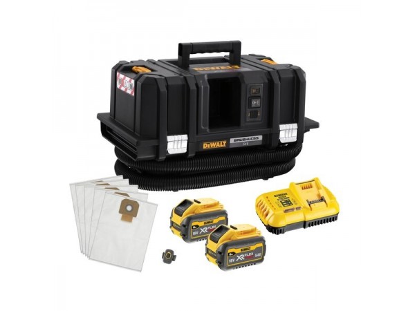 Dewalt DCV586MT2 XE 54V 6.0Ah FlexVolt XR Cordless M Class Dust Extractor Vacuum Combo Kit