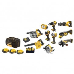 Dewalt DCZ1082P3-XE - 18v XR 3x 5.0Ah 10 Piece Cordless Combo Kit