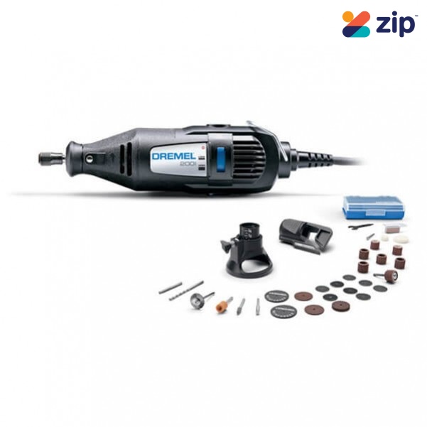 Dremel 200-2/30 - 240V 200 Series 2-Speed Rotary Tool Kit w/ 30 Accessoreis & 2 Attachments F.013.020.0NJ