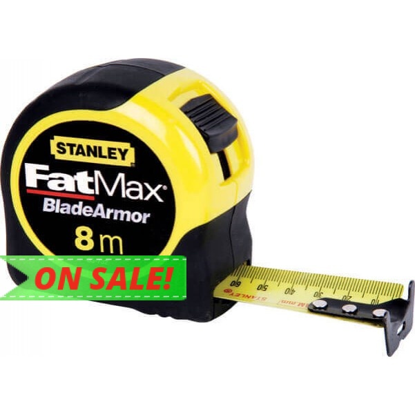 Stanley 33-732 - 8m FatMax Measure Tape Measuring Tape