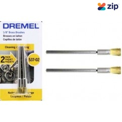 Dremel 537-02 (Twin Pack) - 3.2mm Brass Brushes Twin Pack 26150537AA