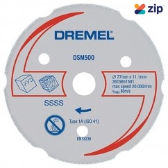 Dremel DSM500-RW - 77mm Multi-Purpose Carbide Wheel 2615S500NA Cutting