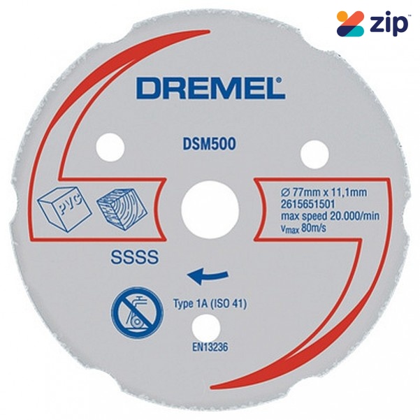 Dremel DSM500-RW - 77mm Multi-Purpose Carbide Wheel 2615S500NA
