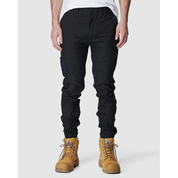 ELWD EWD103_BLK - MENS CUFFED PANT BLACK Workwear Pants ELWD EWD103_BLK - MENS CUFFED PANT BLACK Workwear Pants