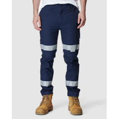 ELWD EWD106_404 - MENS REFLECTIVE SLIM PANT NAVY Workwear Pants