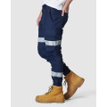 ELWD EWD107_404 - MENS REFLECTIVE CUFFED PANT NAVY Workwear Pants ELWD EWD107_404 - MENS REFLECTIVE CUFFED PANT NAVY Workwear Pants