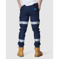 ELWD EWD107_404 - MENS REFLECTIVE CUFFED PANT NAVY Workwear Pants ELWD EWD107_404 - MENS REFLECTIVE CUFFED PANT NAVY Workwear Pants