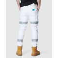 ELWD EWD107_653 - MENS REFLECTIVE CUFFED PANT WHITE 