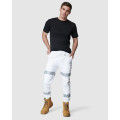ELWD EWD107_653 - MENS REFLECTIVE CUFFED PANT WHITE 