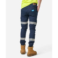 ELWD EWD108_404 - MENS REFLECTIVE CUFFED ELASTIC PANT NAVY Workwear Pants ELWD EWD108_404 - MENS REFLECTIVE CUFFED ELASTIC PANT NAVY Workwear Pants
