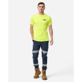ELWD EWD108_404 - MENS REFLECTIVE CUFFED ELASTIC PANT NAVY Workwear Pants ELWD EWD108_404 - MENS REFLECTIVE CUFFED ELASTIC PANT NAVY Workwear Pants