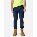 ELWD EWD109_404 - MENS CUFFED ELASTIC PANT NAVY Workwear Pants ELWD EWD109_404 - MENS CUFFED ELASTIC PANT NAVY Workwear Pants