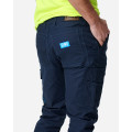 ELWD EWD109_404 - MENS CUFFED ELASTIC PANT NAVY Workwear Pants ELWD EWD109_404 - MENS CUFFED ELASTIC PANT NAVY Workwear Pants