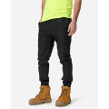 ELWD EWD109_BLK - MENS CUFFED ELASTIC PANT BLACK Workwear Pants ELWD EWD109_BLK - MENS CUFFED ELASTIC PANT BLACK Workwear Pants