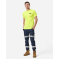 ELWD EWD112_404 - MENS REFLECTIVE CUFFED LIGHT PANT NAVY Workwear Pants