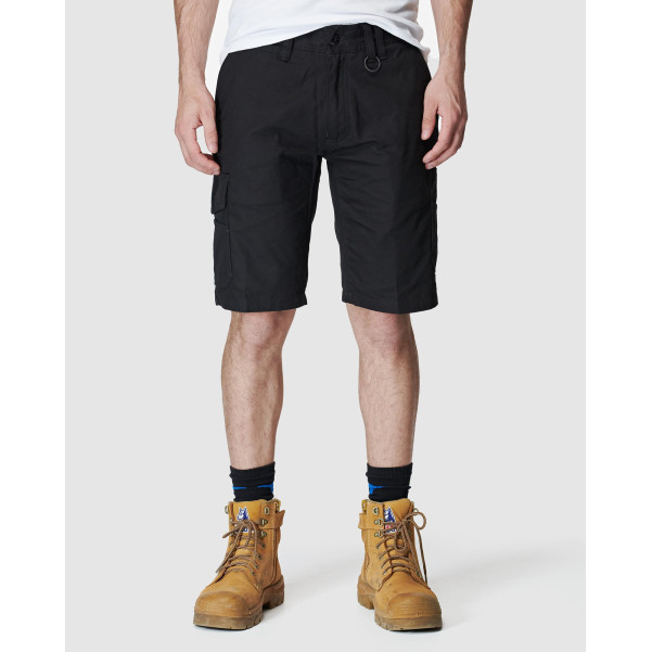 ELWD EWD201_BLK - MENS UTILITY SHORT BLACK Workwear Shorts