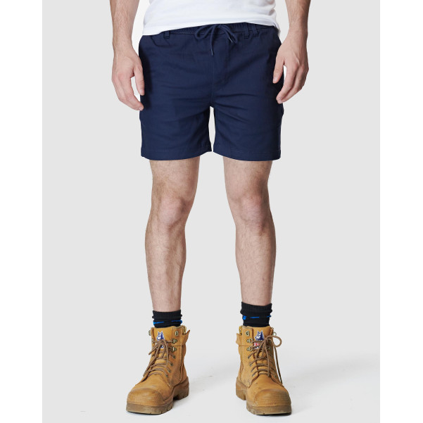 ELWD EWD204_404 - MENS ELASTIC BASIC SHORT NAVY Workwear Shorts