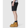 ELWD EWD204_BLK - MENS ELASTIC BASIC SHORT BLACK Workwear Shorts