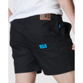 ELWD EWD204_BLK - MENS ELASTIC BASIC SHORT BLACK Workwear Shorts