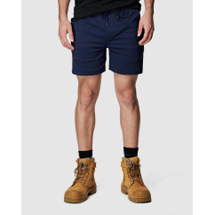 ELWD EWD205_404 - MENS ELASTIC LIGHT SHORT NAVY Workwear Shorts