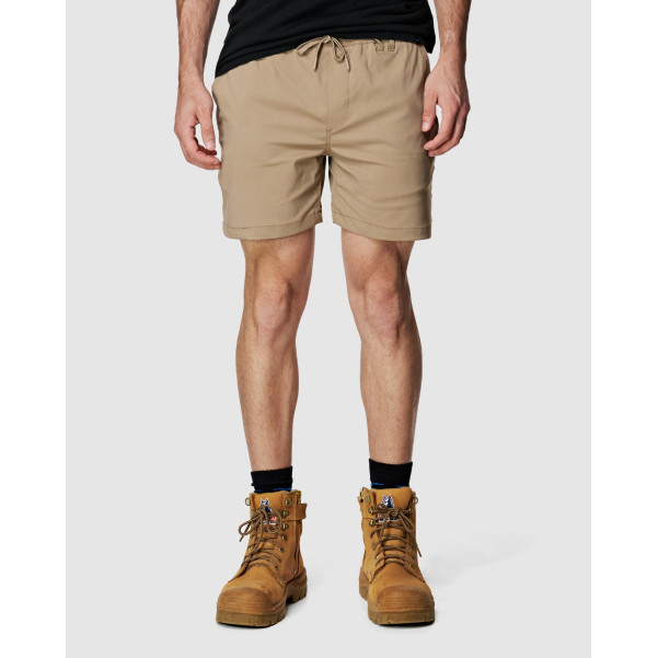 ELWD EWD205_578 - MENS ELASTIC LIGHT SHORT STONE Workwear Shorts ELWD EWD205_578 - MENS ELASTIC LIGHT SHORT STONE Workwear Shorts