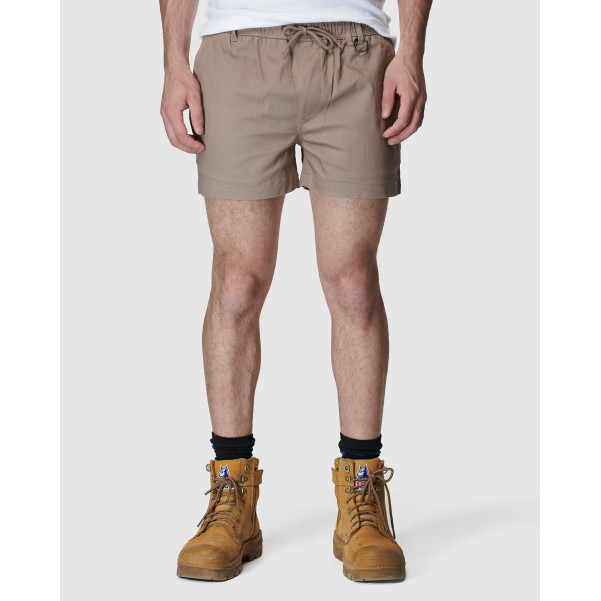 ELWD EWD206_578 - MENS ELASTIC SHORT SHORT STONE Workwear Shorts