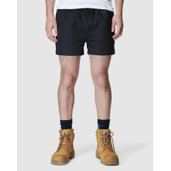 ELWD EWD206_BLK - MENS ELASTIC SHORT SHORT BLACK Workwear Shorts