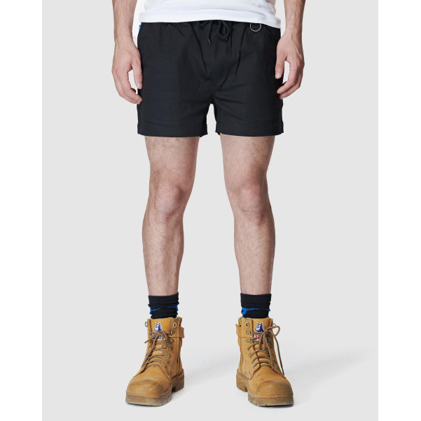 ELWD EWD206_BLK - MENS ELASTIC SHORT SHORT BLACK Workwear Shorts ELWD EWD206_BLK - MENS ELASTIC SHORT SHORT BLACK Workwear Shorts
