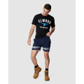 ELWD EWD207_404 - MENS REFLECT ELASTIC LT SHORT NAVY Workwear Shorts