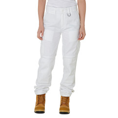 ELWD EWD501_653 - WOMENS UTILITY PANT WHITE Workwear Pants