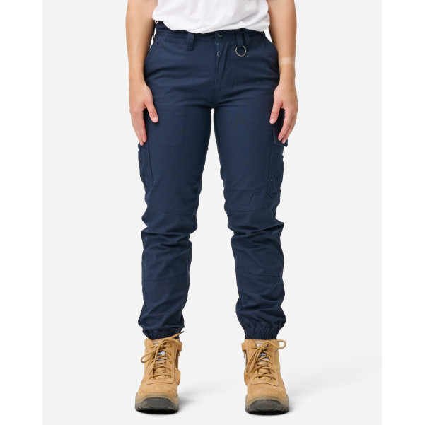ELWD EWD503_404 - WOMENS CUFFED PANT NAVY Workwear Pants ELWD EWD503_404 - WOMENS CUFFED PANT NAVY Workwear Pants
