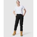 ELWD EWD503_BLK - WOMENS CUFFED PANT BLACK Workwear Pants ELWD EWD503_BLK - WOMENS CUFFED PANT BLACK Workwear Pants