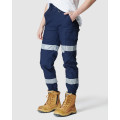 ELWD EWD507_404 - WOMENS REFLECTIVE CUFFED PANT NAVY Workwear Pants ELWD EWD507_404 - WOMENS REFLECTIVE CUFFED PANT NAVY Workwear Pants