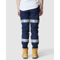 ELWD EWD507_404 - WOMENS REFLECTIVE CUFFED PANT NAVY Workwear Pants ELWD EWD507_404 - WOMENS REFLECTIVE CUFFED PANT NAVY Workwear Pants
