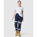 ELWD EWD507_404 - WOMENS REFLECTIVE CUFFED PANT NAVY Workwear Pants ELWD EWD507_404 - WOMENS REFLECTIVE CUFFED PANT NAVY Workwear Pants