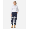 ELWD EWD512_404 - WOMENS REFLECTIVE CUFFED LIGHT PANT NAVY Workwear Pants ELWD EWD512_404 - WOMENS REFLECTIVE CUFFED LIGHT PANT NAVY Workwear Pants