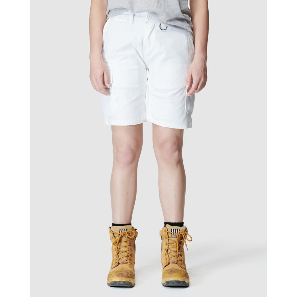 ELWD EWD601_653 - WOMENS UTILITY SHORT WHITE Workwear Shorts ELWD EWD601_653 - WOMENS UTILITY SHORT WHITE Workwear Shorts