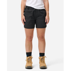 ELWD EWD605_BLK - WOMENS ELASTIC LIGHT SHORT BLACK Workwear Shorts