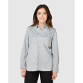 ELWD EWD701_1MQ - WOMENS UTILITY SHIRT DOVE GREY Workwear Shirts ELWD EWD701_1MQ - WOMENS UTILITY SHIRT DOVE GREY Workwear Shirts