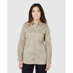 ELWD EWD701_EGJ - WOMENS UTILITY SHIRT LIGHT STONE Workwear Shirts