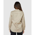 ELWD EWD701_EGJ - WOMENS UTILITY SHIRT LIGHT STONE Workwear Shirts ELWD EWD701_EGJ - WOMENS UTILITY SHIRT LIGHT STONE Workwear Shirts
