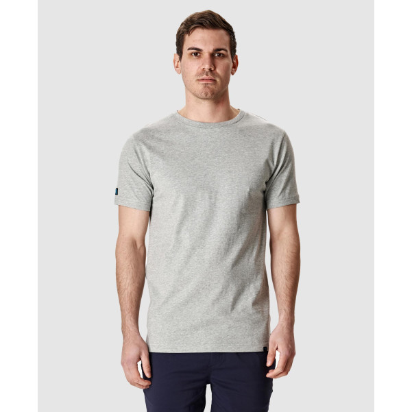 ELWD EWD815_309 - MENS BASIC TEE GREY MARLE ELWD EWD815_309 - MENS BASIC TEE GREY MARLE