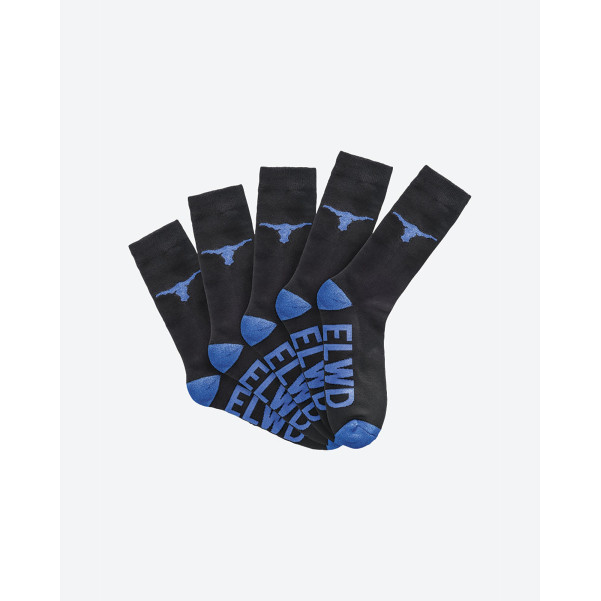ELWD EWD901_016 - COTTON CREW SOCK 5-PACK ASSORTED Workwear Socks