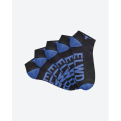 ELWD EWD902_016 - COTTON ANKLE SOCK 5-PACK ASSORTED