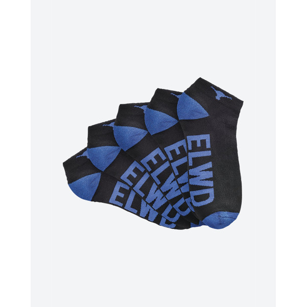 ELWD EWD902_016 - COTTON ANKLE SOCK 5-PACK ASSORTED Workwear Socks