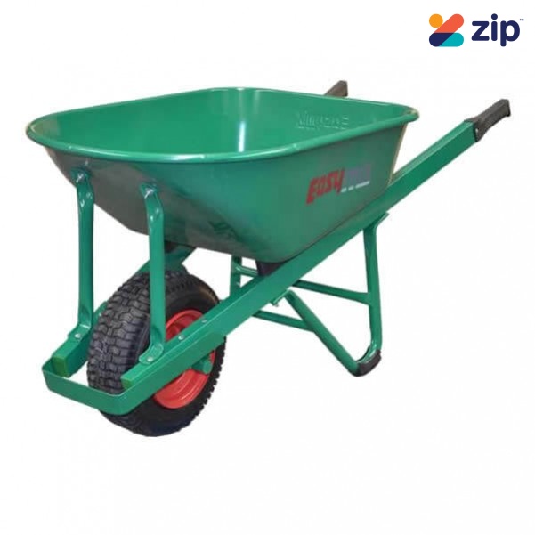 Easymix W800S-HSGWGP - Green Heavy Duty Steel Contractors Wheelbarrow