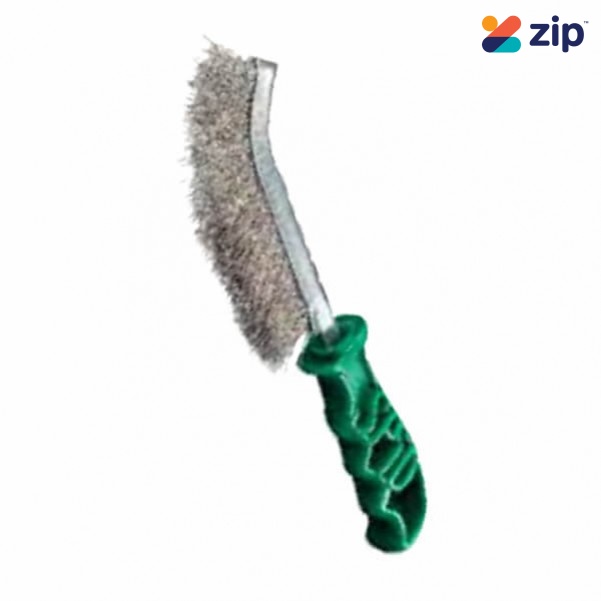 SPID SPIDSS -  Wire Stainless Steel Hand Brush (Green Handle)